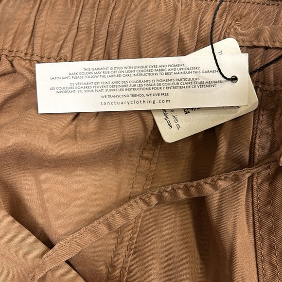 Sanctuary Women’s Praline Tencel Jogger Pocketed Drawstring Waist Trouser Pants - Picture 8 of 9